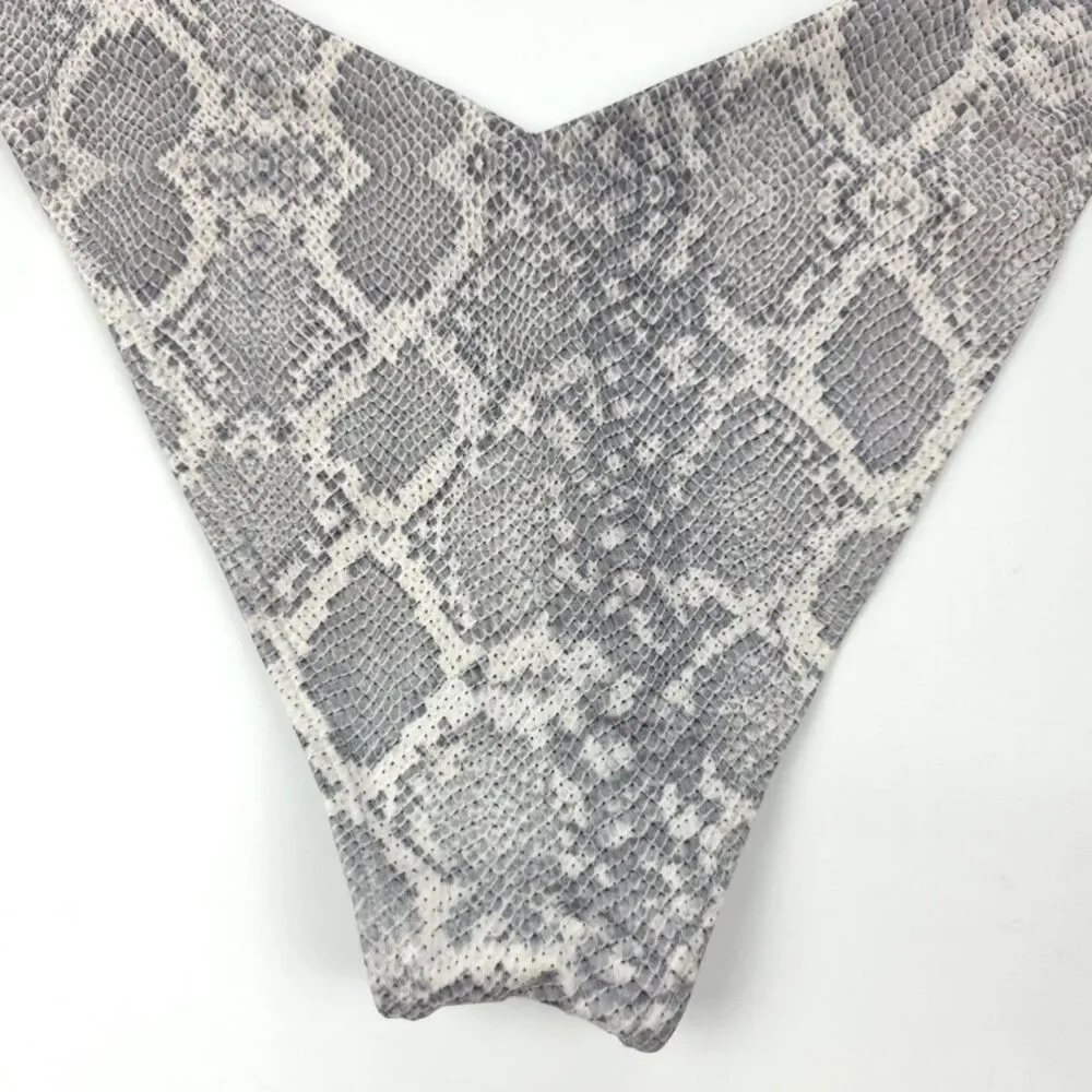 NEW Frankies Bikinis Reef Bottoms Python Snake 90s Y2k Maximalist Clean Girl XL